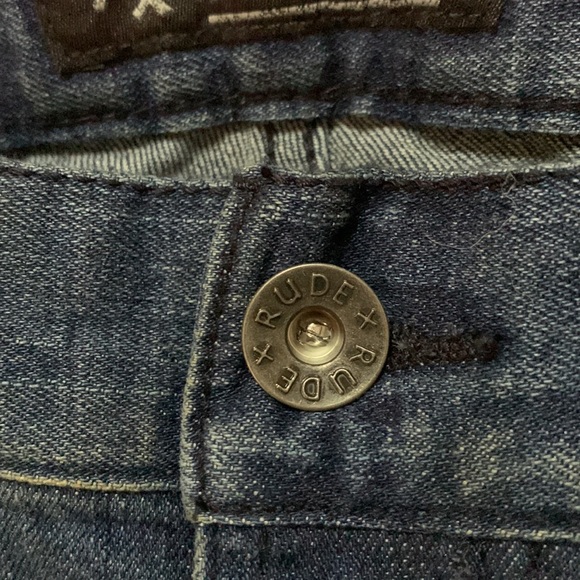 Rude brand vintage wash blue skinny jeans. Size 30 x 32 NWT - Picture 8 of 9
